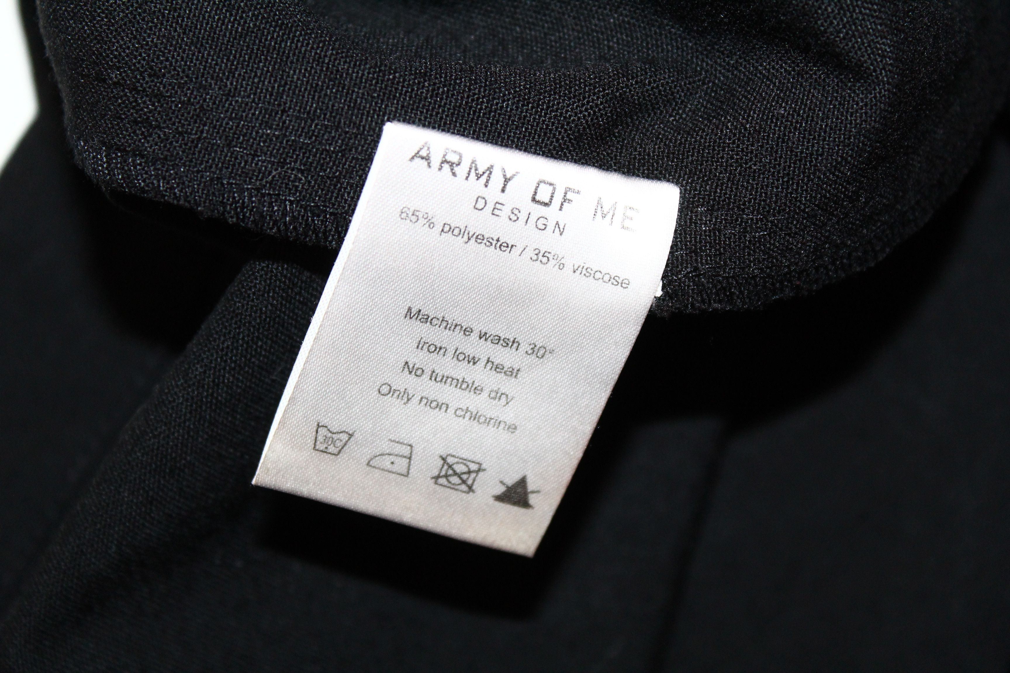 Army Of Me Army Of Me Drop Crotch Asymmetric Tapered Zipper Pants Size US 32 / EU 48 - 11 Thumbnail