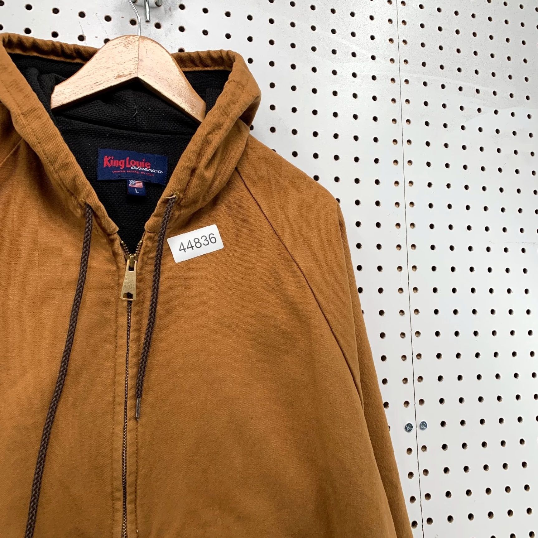 Vintage VINTAGE King Louie Jacket Men L Brown Canvas Duck Bomber Lined 90s Workwear USA Kings Louie Men Brown Canvas Jacket Size US L / EU 52-54 / 3 - 4 Thumbnail