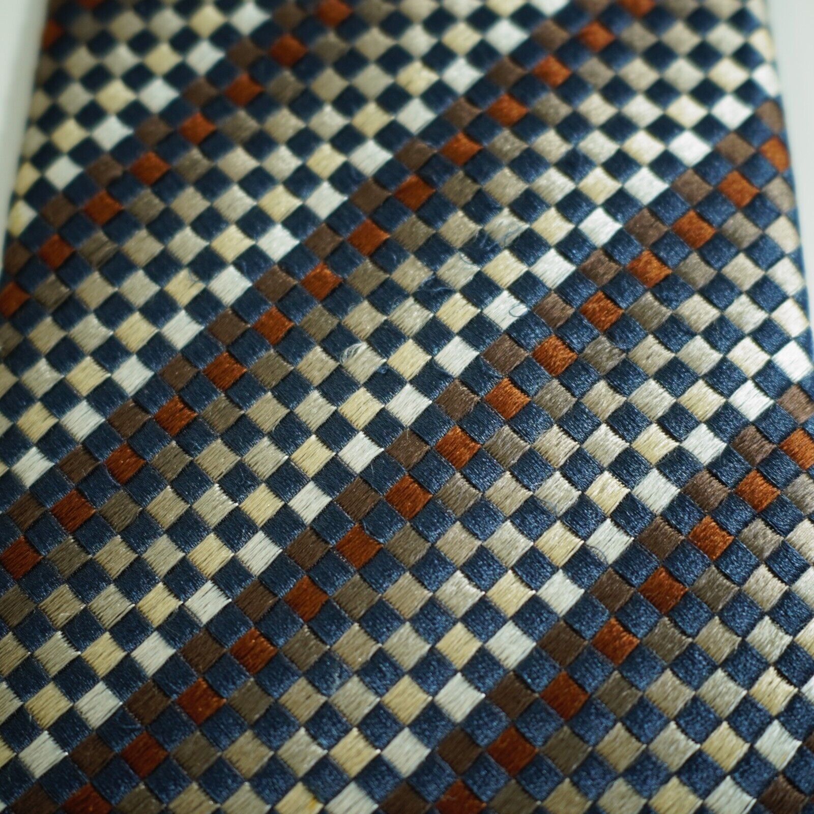 XMI Platinum XMI Platinum Brown Gradient Geometric Woven Striped Wide Sil Size ONE SIZE - 2 Thumbnail