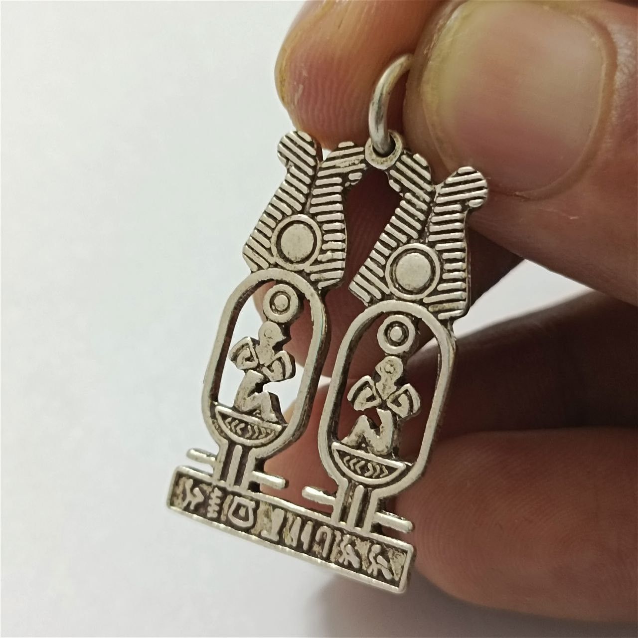 Sterling Silver Sterling silver 925 pharaoh cartouche pendant Egyptian Size ONE SIZE - 2 Thumbnail
