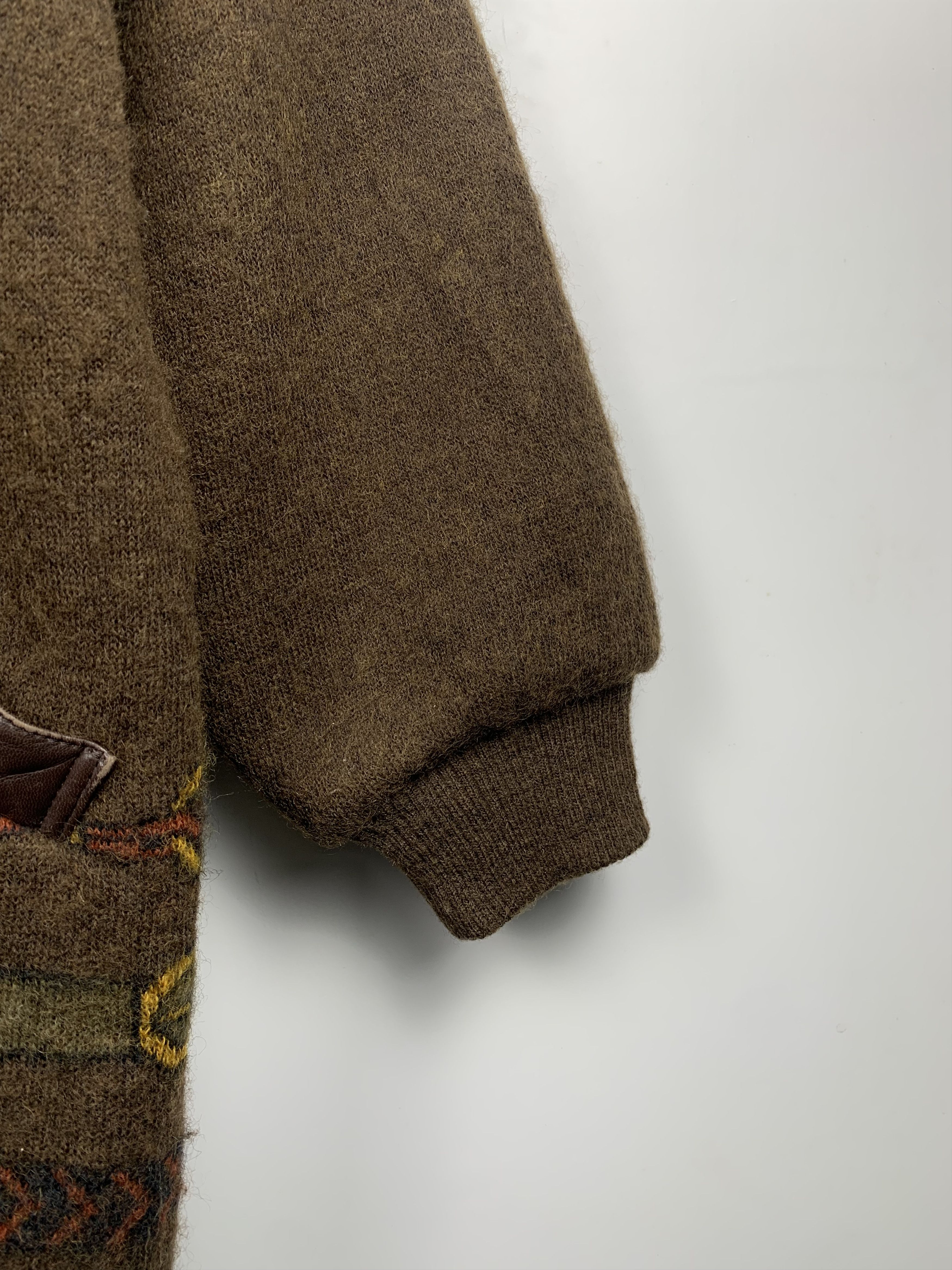 Vintage Vintage 80s Japanese Brand Fleece Leather Jacket J1195 Size US L / EU 52-54 / 3 - 7 Thumbnail