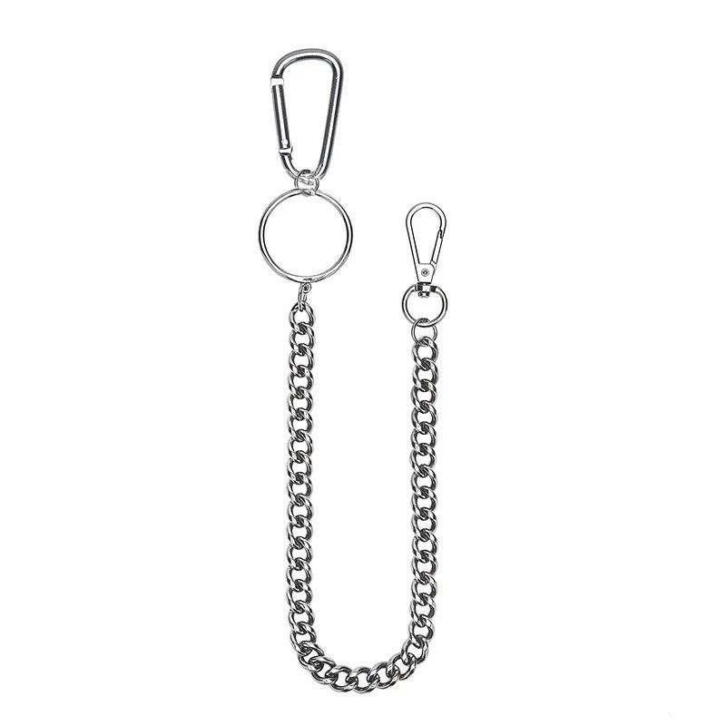 Vintage Stainless steel Long Metal Wallet Belt Chain Size ONE SIZE - 5 Thumbnail