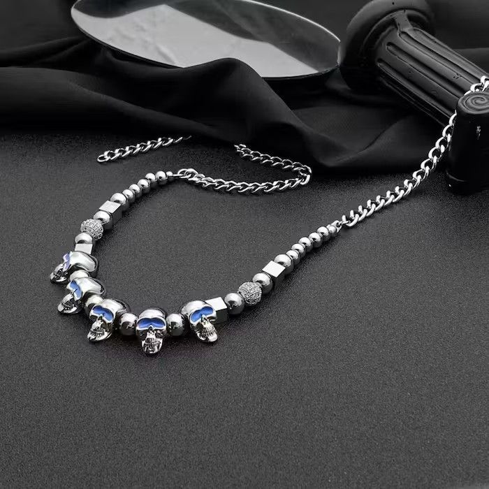 Jewelry × Vintage Skull Necklace Size ONE SIZE - 4 Thumbnail