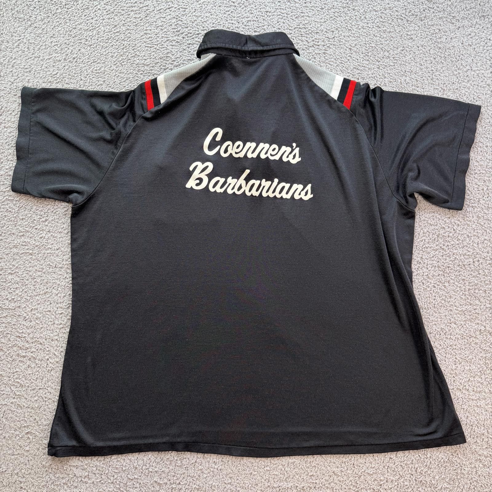 Other Vintage 70s Hilton Athletic Bowling Shirt Black Team Polo XL Size US XL / EU 56 / 4 - 2 Thumbnail