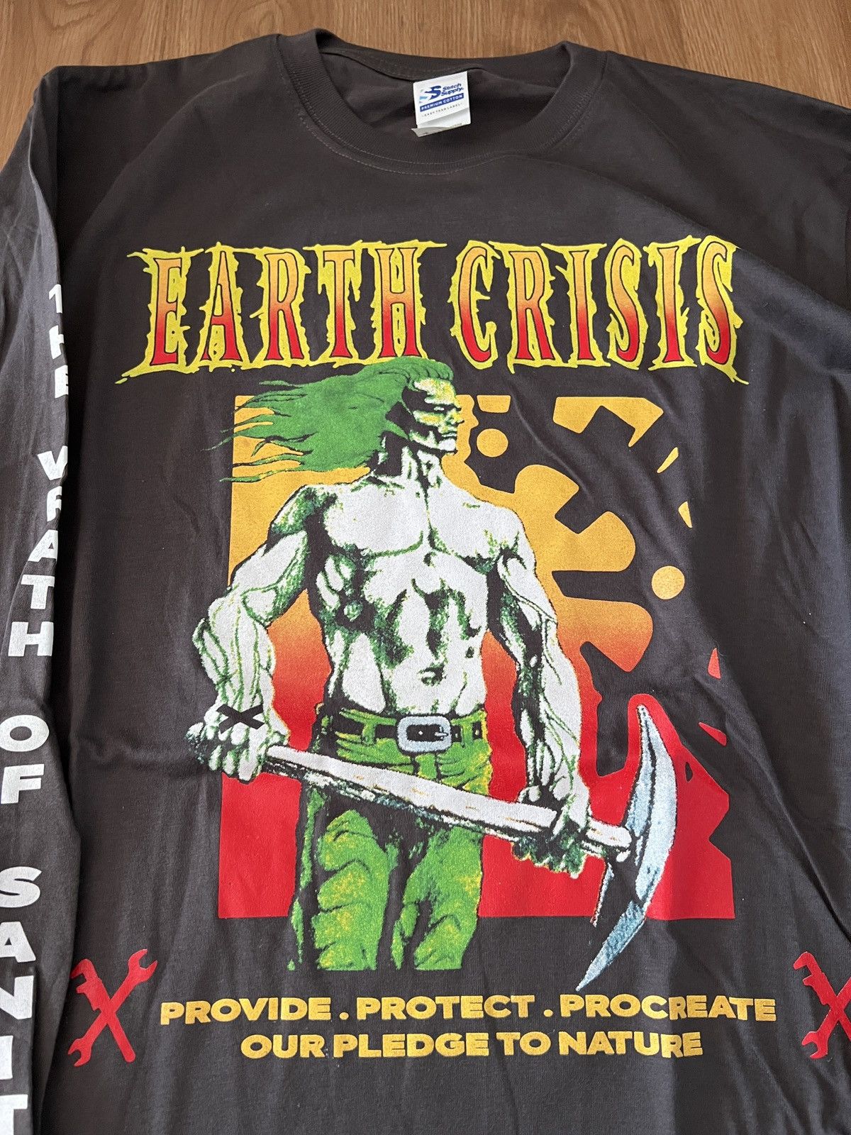 Band Tees Earth crisis hardcore wrath of sanity type o negative tee Size US L / EU 52-54 / 3 - 5 Thumbnail