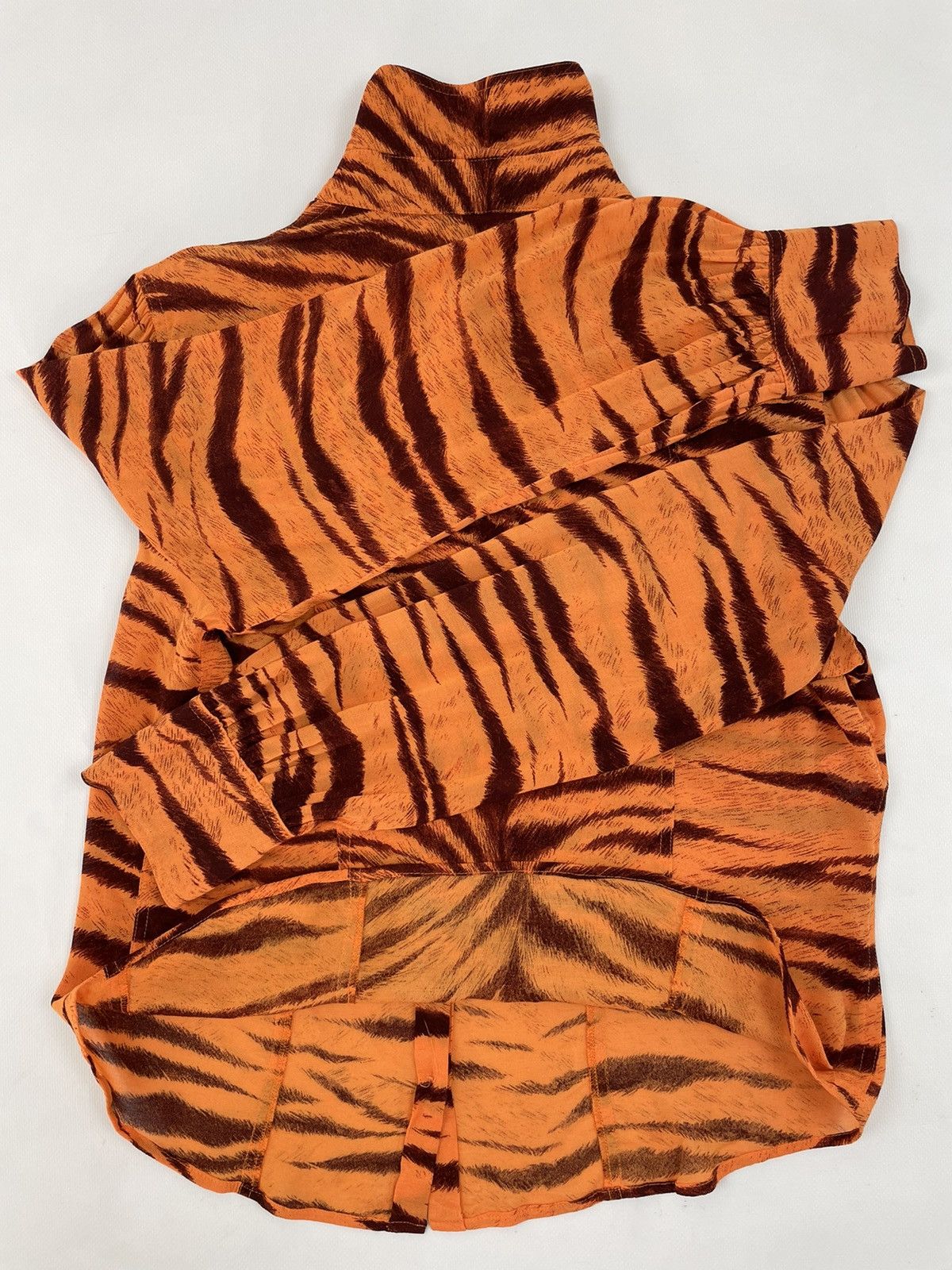 Boutique Moschino × Love Moschino × Moschino VTG 90’s Leopard Print Zebra Animal Long Sleeve Shirt Blouse Top Size XL / US 12-14 / IT 48-50 - 9 Thumbnail