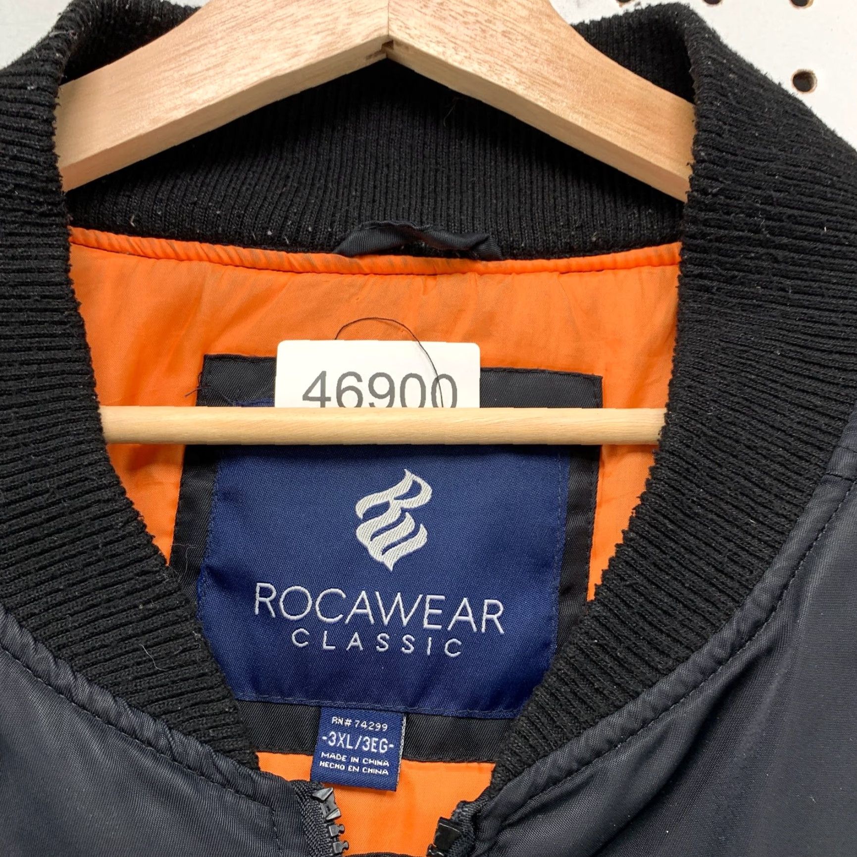 Rocawear VINTAGE Rocawear Bomber Jacket Mens 3XL Black Oranger Liner Utility Pocket Nike Size US XXL / EU 58 / 5 - 3 Thumbnail