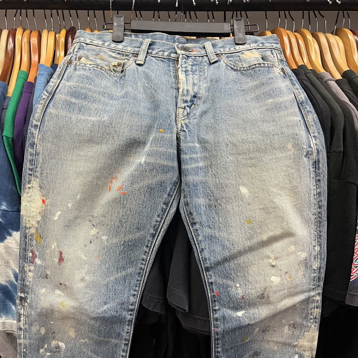 Kapital Kapital Painter Pants Japanese Denim Blue Made In Japan Size US 31 - 2 Thumbnail