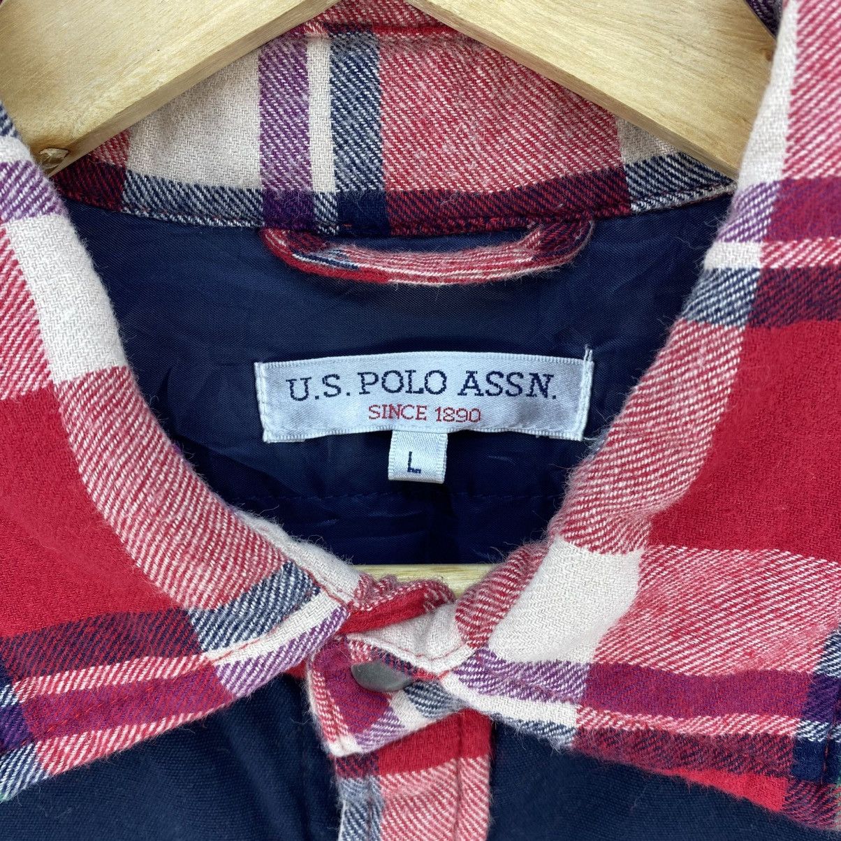 Flannel U.S Polo Assn Plaid-Check Flannel Light Jacket Size US L / EU 52-54 / 3 - 11 Thumbnail