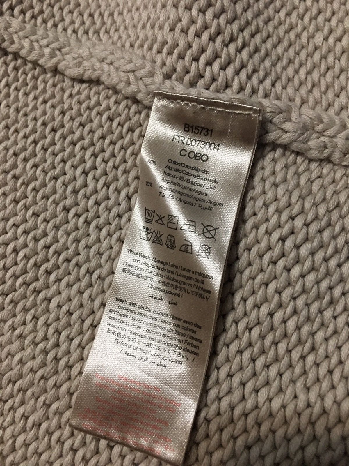 Burberry BURBERRY Beige Cotton Angora Knit Teens Cardigan Size XS / US 0-2 / IT 36-38 - 11 Thumbnail