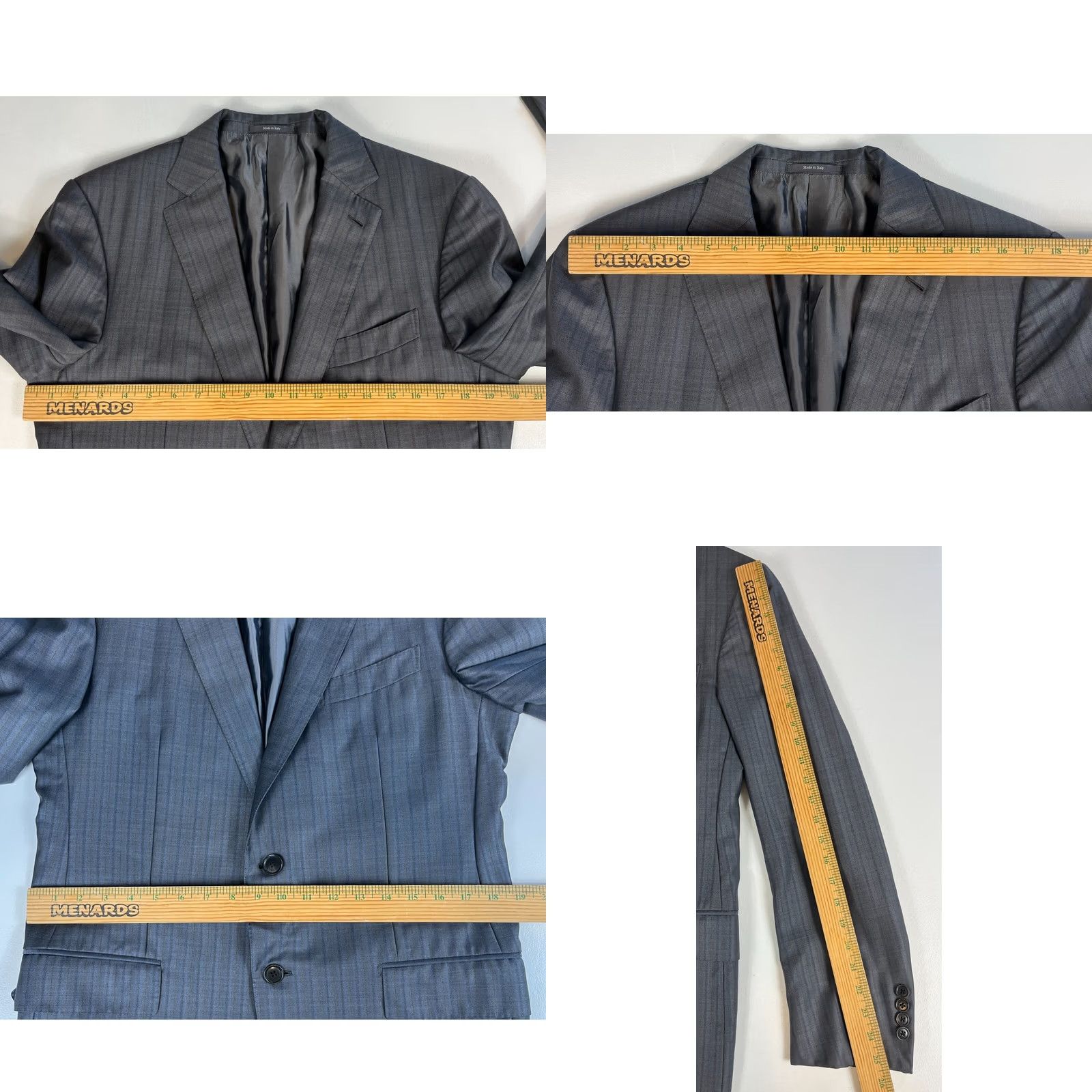 Ermenegildo Zegna VINTAGE Ermenegildo Zegna Trofeo Sport Coat Jacket Check US 42R Gray Mens Wool 100% Regular Single-Breasted Two-Button Size US XS / EU 42 / 0 - 9 Thumbnail