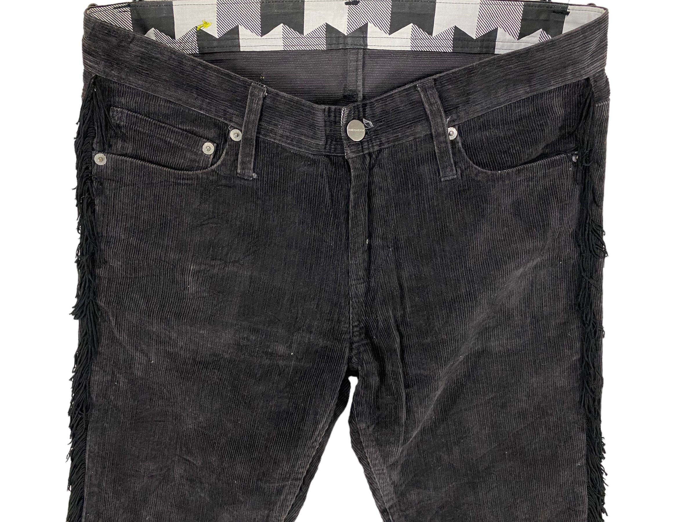 Designer × Japanese Brand × PHENOMENON Phenomenon corduroy fringe pant Size US 32 / EU 48 - 4 Thumbnail