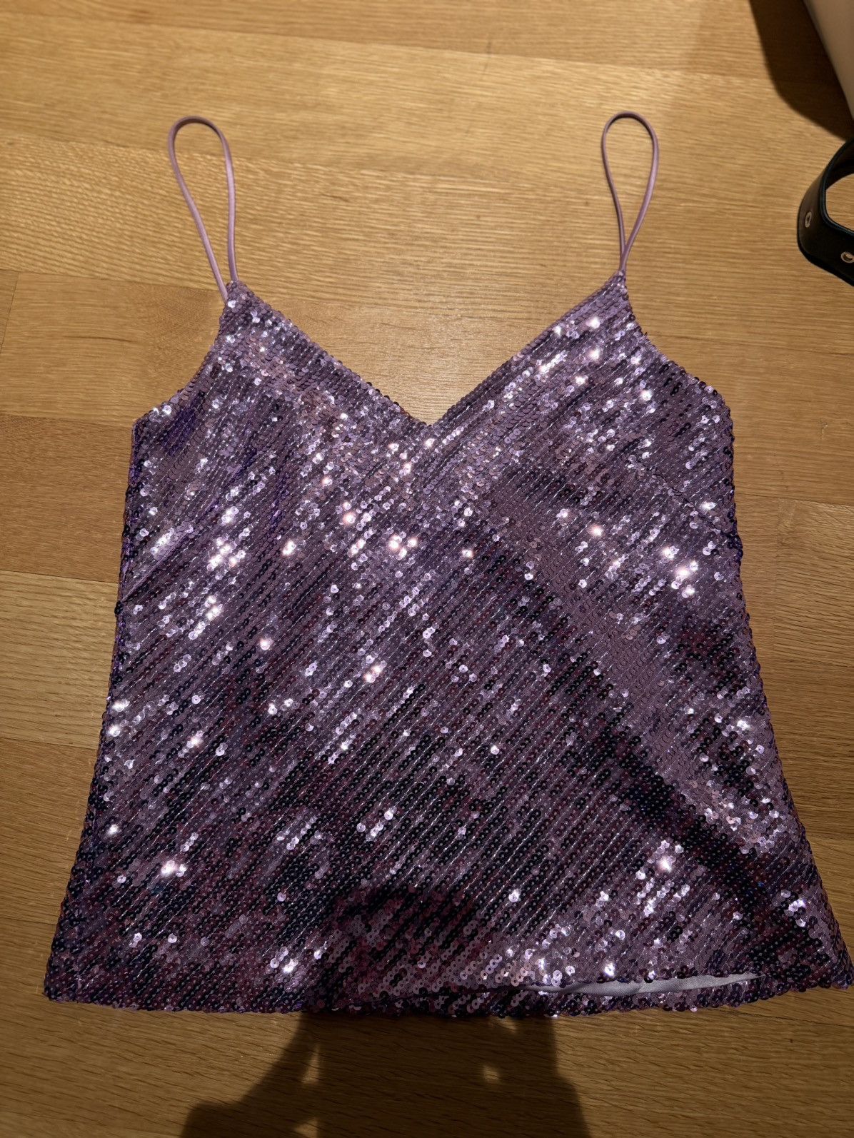 Galvan Galvan Pink/Purple Sequined Top Size S / US 4 / IT 40 - 1 Thumbnail