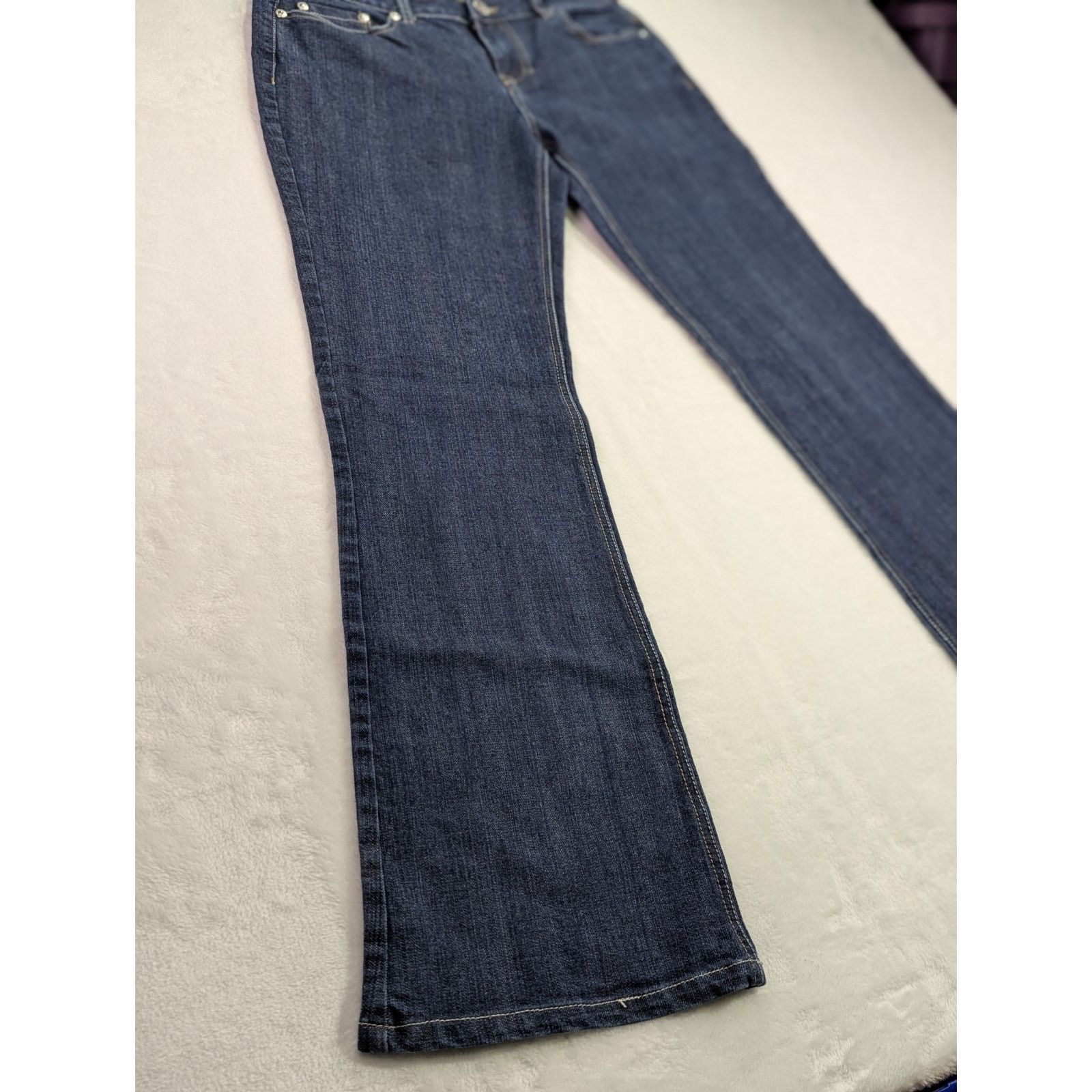 Route 66 Vintage Route 66 Y2K Flared Leg Jeans Size 5/6 Mid-Rise Size 32" / US 10 / IT 46 - 3 Thumbnail