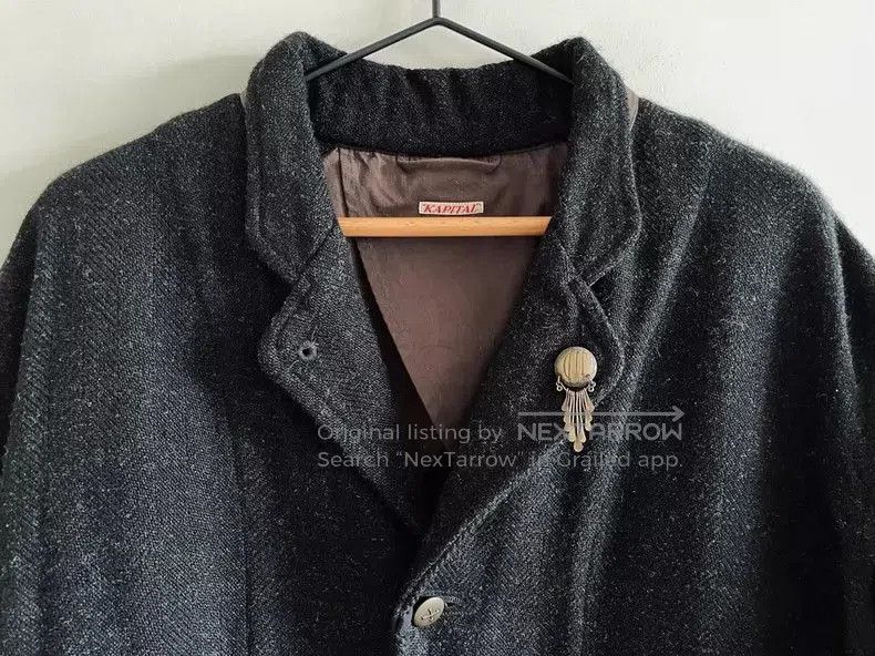 Kapital KAPITAL Wool Linen Single Breasted Jacket Size US XL / EU 56 / 4 - 3 Thumbnail