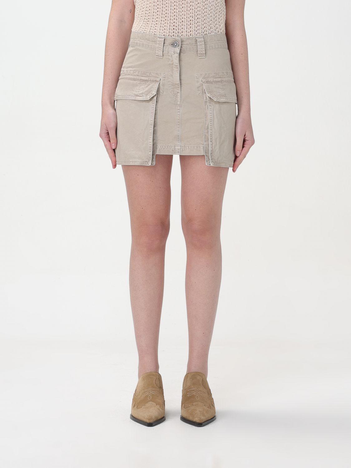 image of Golden Goose Skirt Woman Beige, Women's (Size 26)