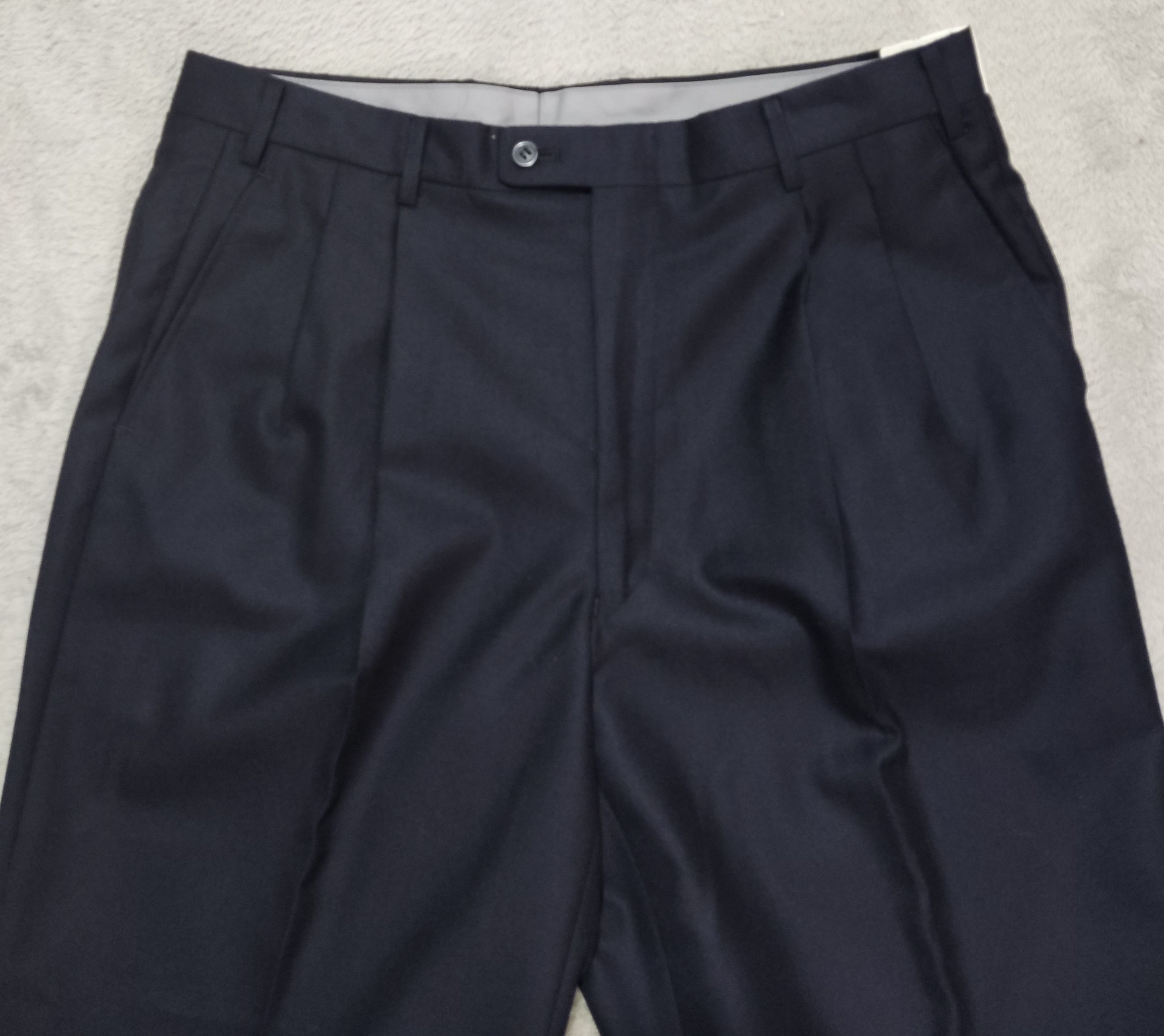 Pierre Cardin VTG Pierre Cardin Paris Deadstock 100% Wool Pleated Trousers Size US 33 - 3 Thumbnail