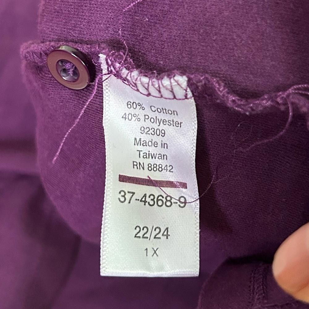 Designer Roaman’s l Bundle of 3 Polos/Tops 1X Size XL / US 12-14 / IT 48-50 - 4 Thumbnail