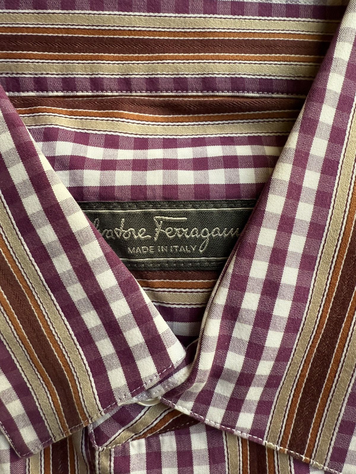 Salvatore Ferragamo Ferragamo LS shirt multi color M Size US M / EU 48-50 / 2 - 3 Thumbnail
