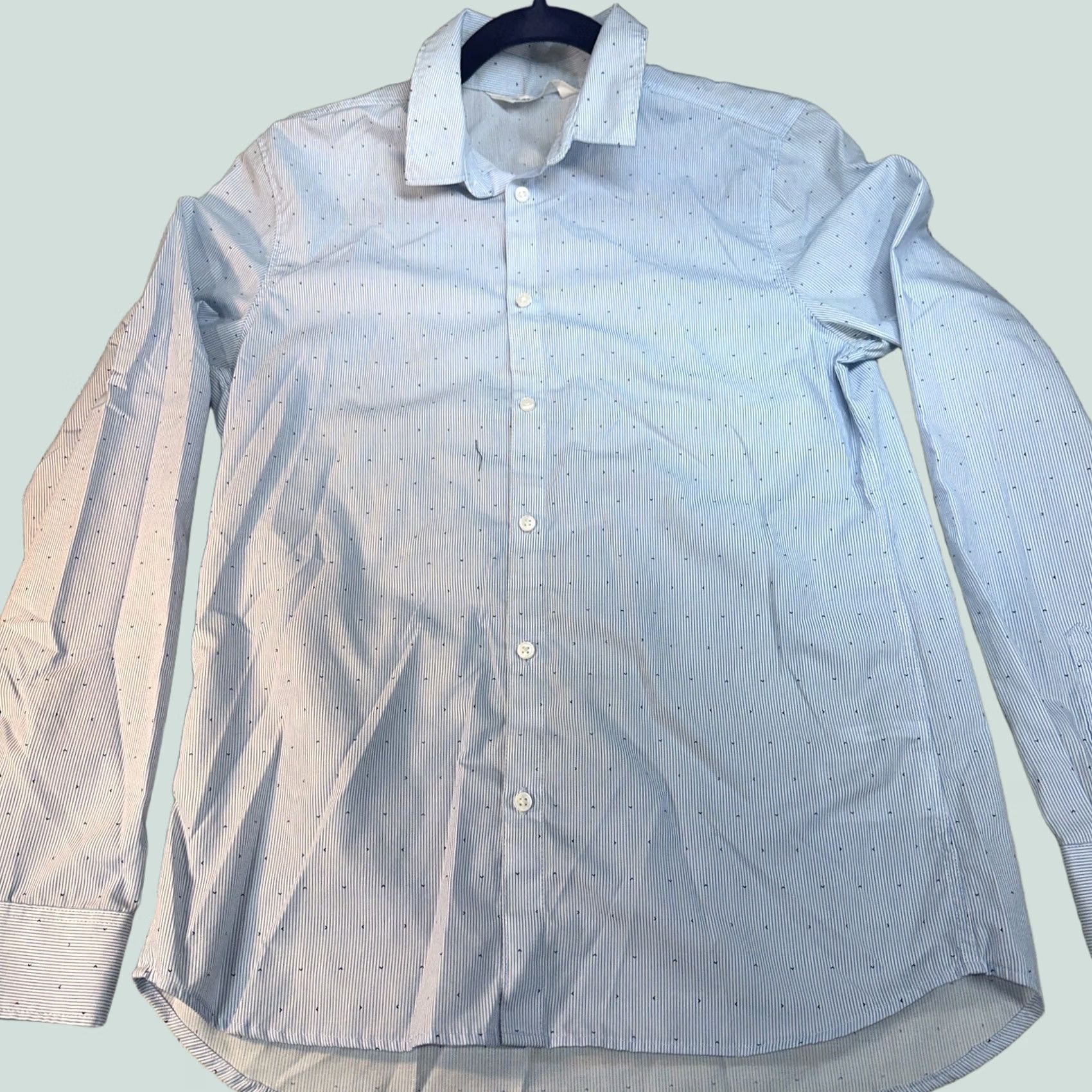 H&M VINTAGE? Men’s H&M Button-Up Shirt Long Sleeve 18 Blue Men XL? Size US S / EU 44-46 / 1 - 1 Thumbnail