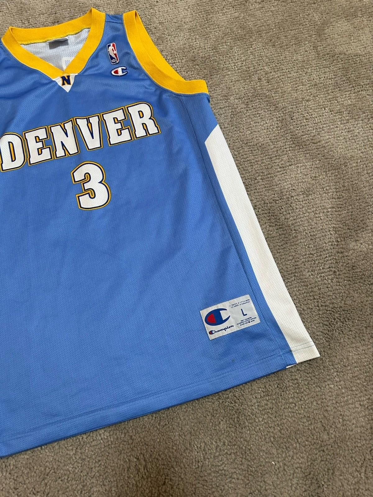 Champion Denver Nuggets #3 Allen Iverson Champion basketball jersey Size US L / EU 52-54 / 3 - 2 Thumbnail