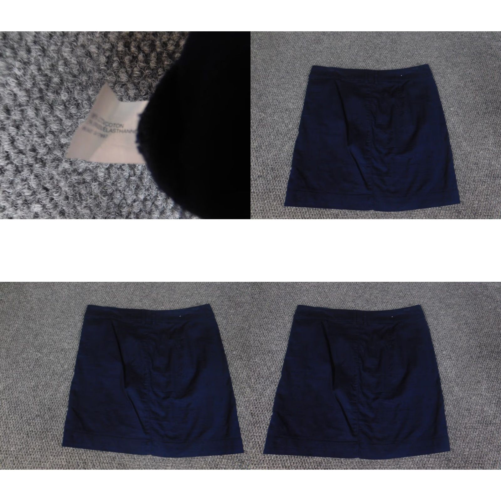 Gap Gap Skirt Womens 4 Blue A-Line Knit Stretch Knee Length Casual Size 27" / US 4 / IT 40 - 8 Thumbnail