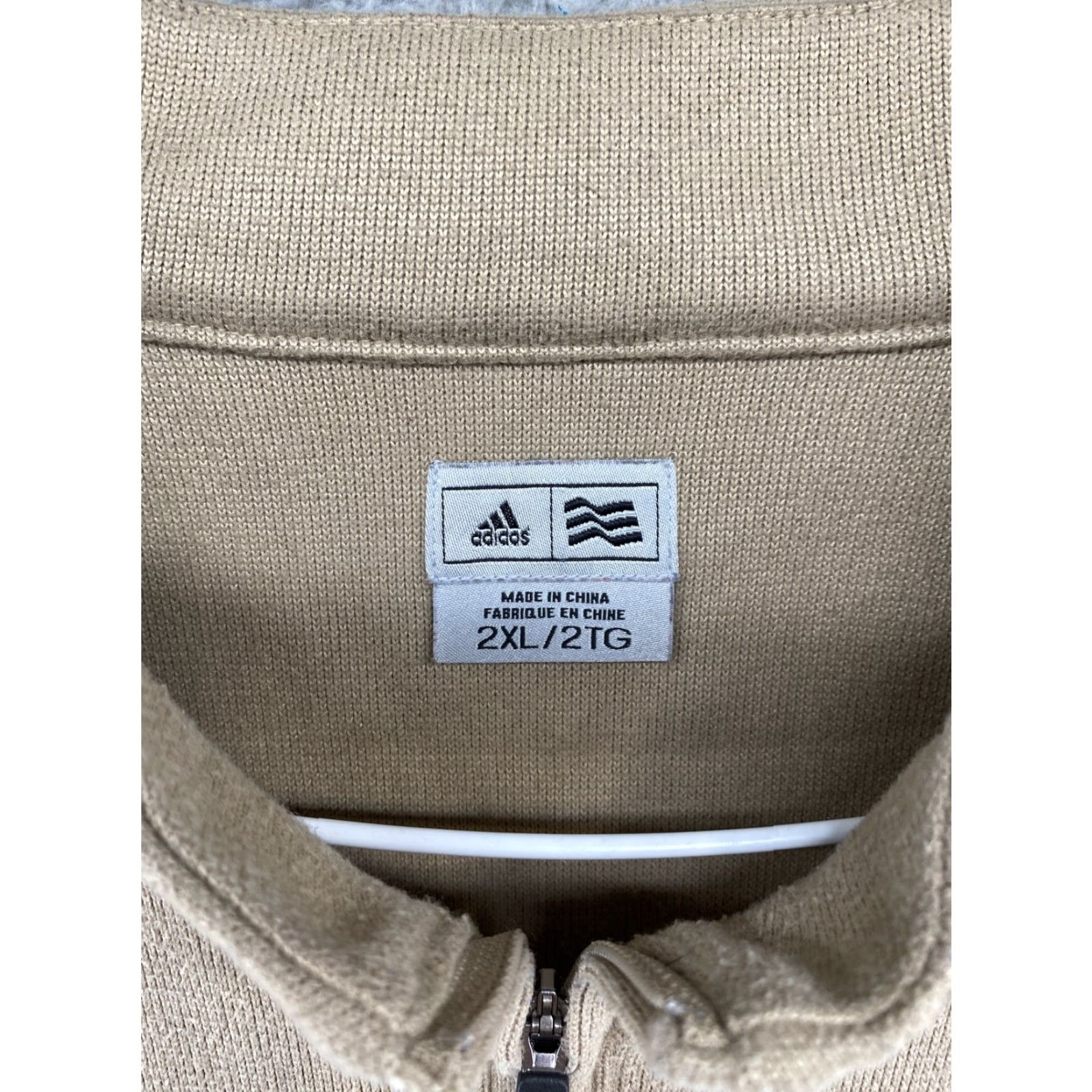 Adidas Adidas Pullover Knit 1/4 Zip Golf Sweater Men 2XL Beige Multicolor Knit High Neck Casual 90s Logo Shirt/Sw Size US XXL / EU 58 / 5 - 2 Thumbnail