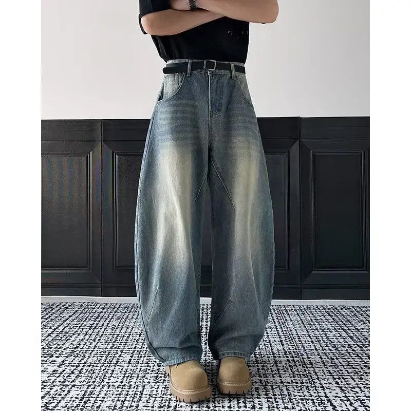 Japanese Brand Retro casual straight leg wide leg jeans Size US 32 / EU 48 - 3 Thumbnail
