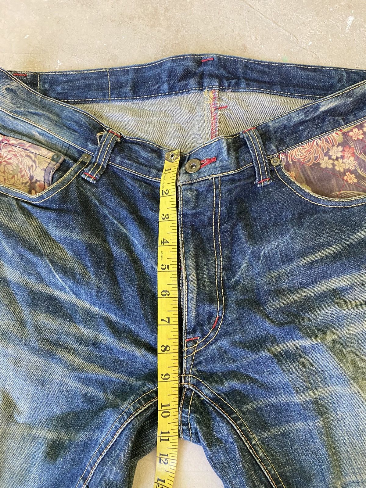 Eternal ETERNAL Japanese Floral Repair Distressed Denim Size US 34 / EU 50 - 21 Thumbnail