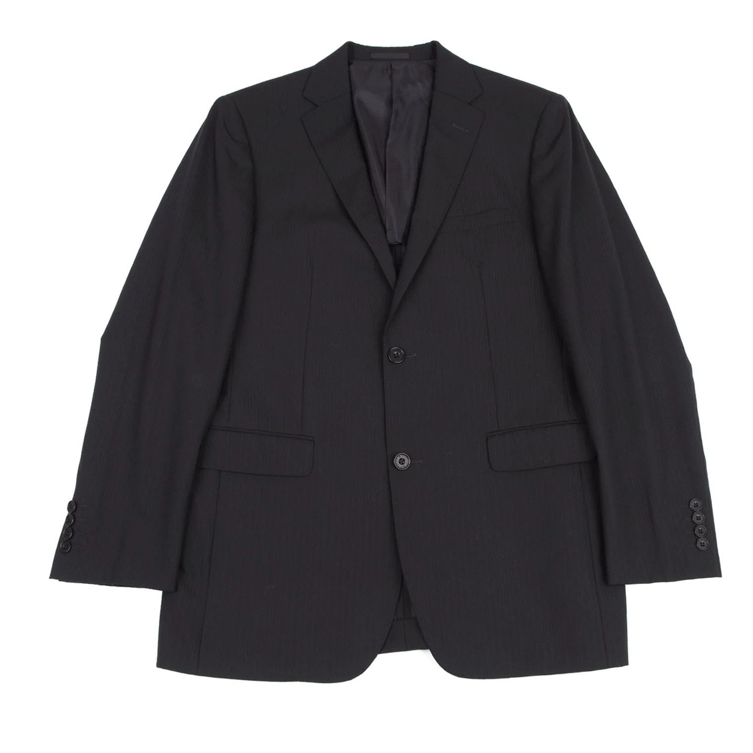 Burberry Wool Stripe Tailored Jacket in Dark Navy 42L Size US XS / EU 42 / 0 - 1 Thumbnail