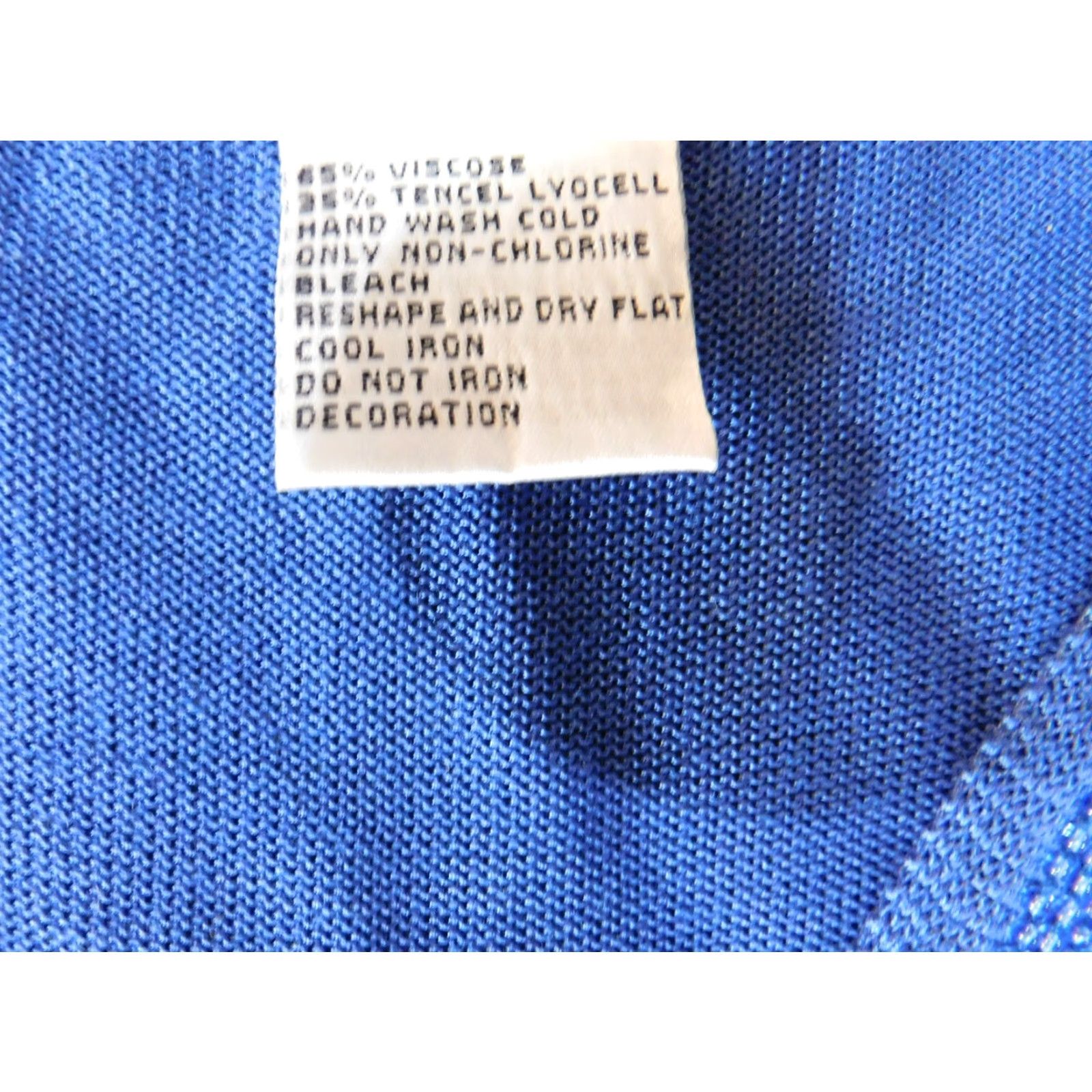 Talbots Talbots Blouse Women Large Blue Sleeveless Round Neck Lyocell Rayon Classic Casual Solid Size L / US 10 / IT 46 - 5 Thumbnail