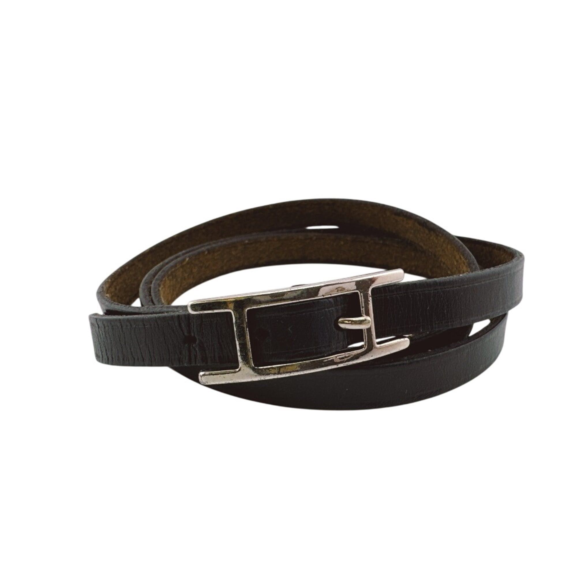 Hermes HERMES Api 3 Bracelet, Black Size ONE SIZE - 1 Thumbnail