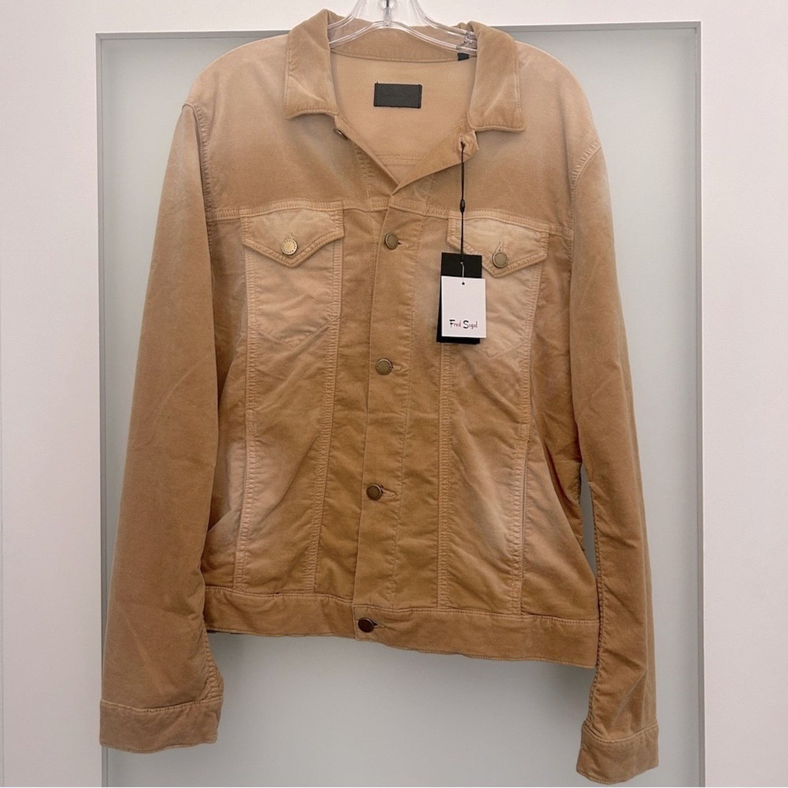 MONFRERE NEW monfrere dean trucker jacket velvet biscotti XL Size US XL / EU 56 / 4 - 12 Thumbnail