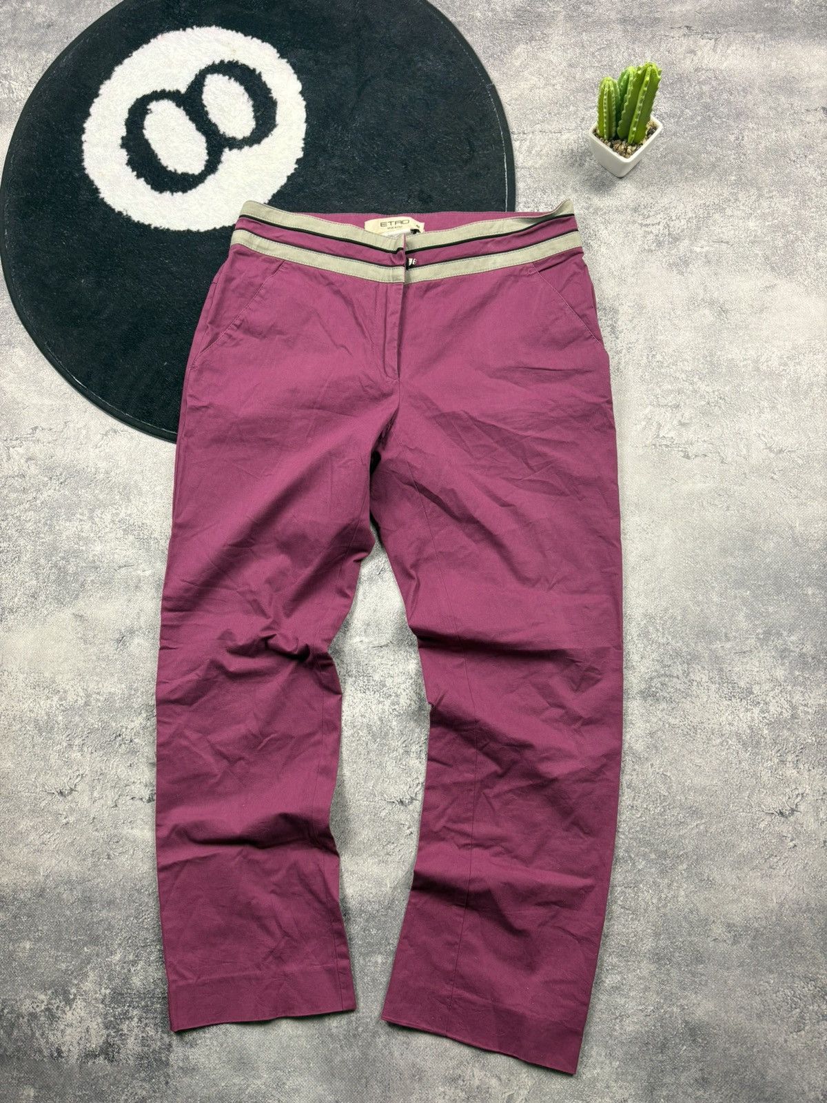 Etro ETRO Vintage Striped Casual Luxury Pants Streetwear Hype Size 28" / US 6 / IT 42 - 1 Thumbnail