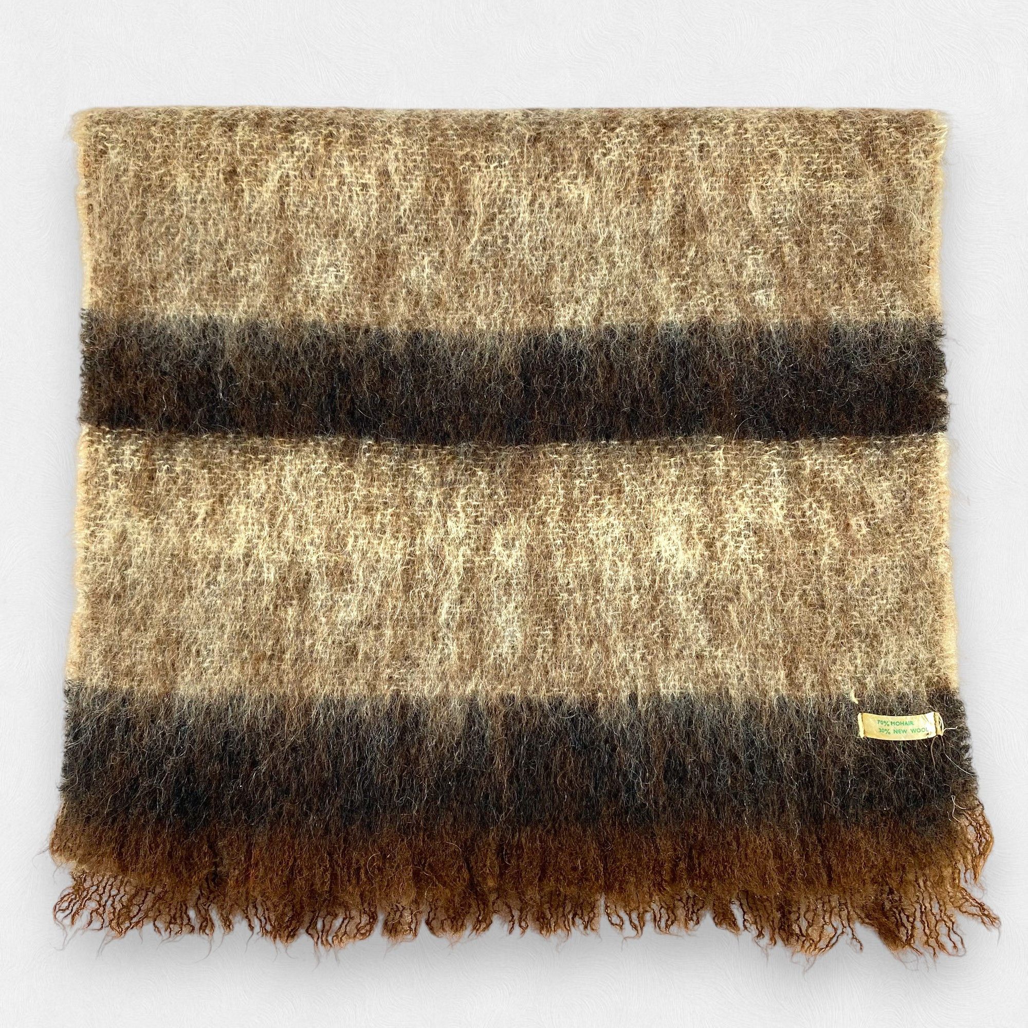 Other Vintage Mohair Stripe Scarf Neck Wrap Muffler Size ONE SIZE - 1 Thumbnail