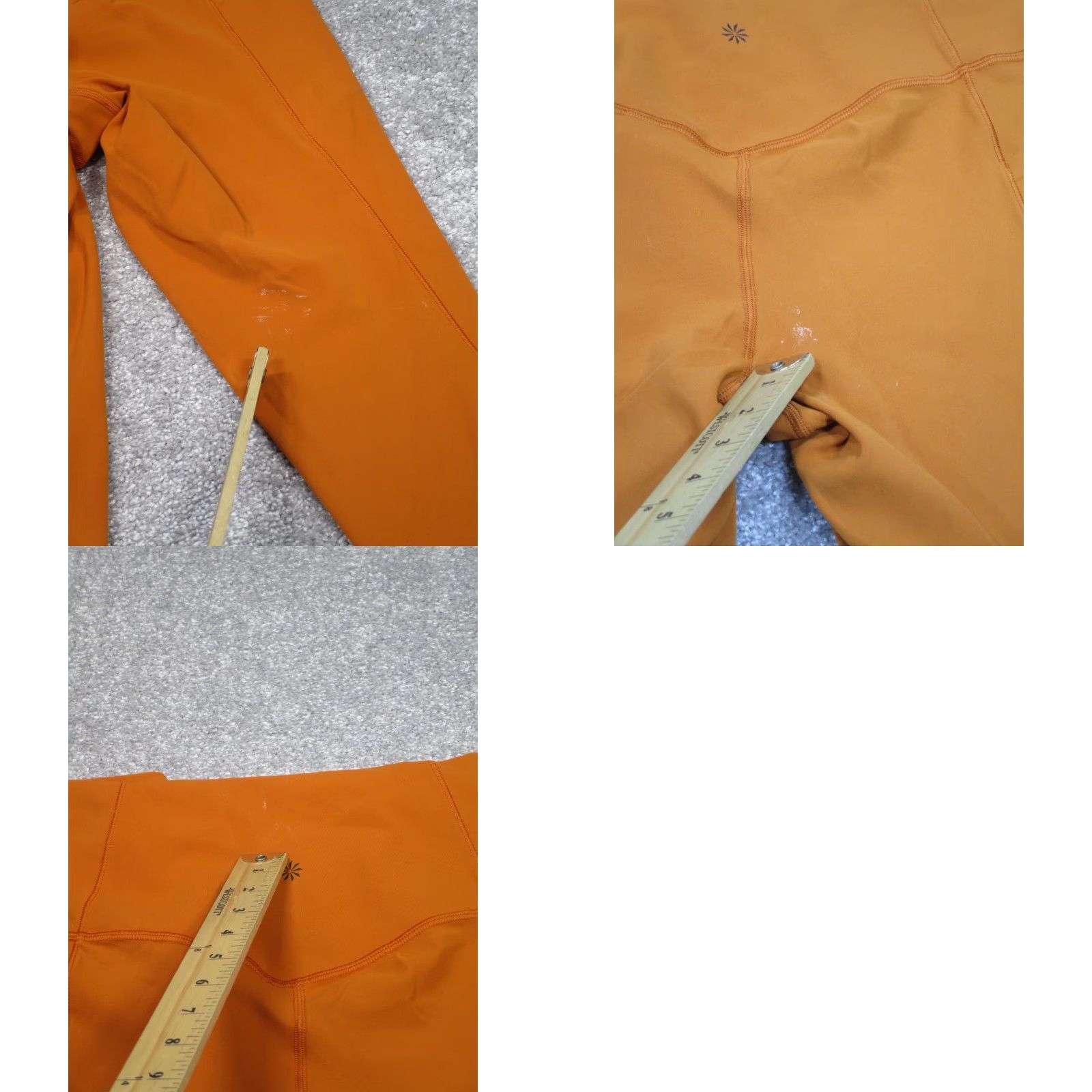 Athleta Athleta Leggings Womens M Orange Cropped Yoga Casual Athleisure 90s? Sports Material: Stash Tight Salutation Size 32" / US 10 / IT 46 - 9 Thumbnail