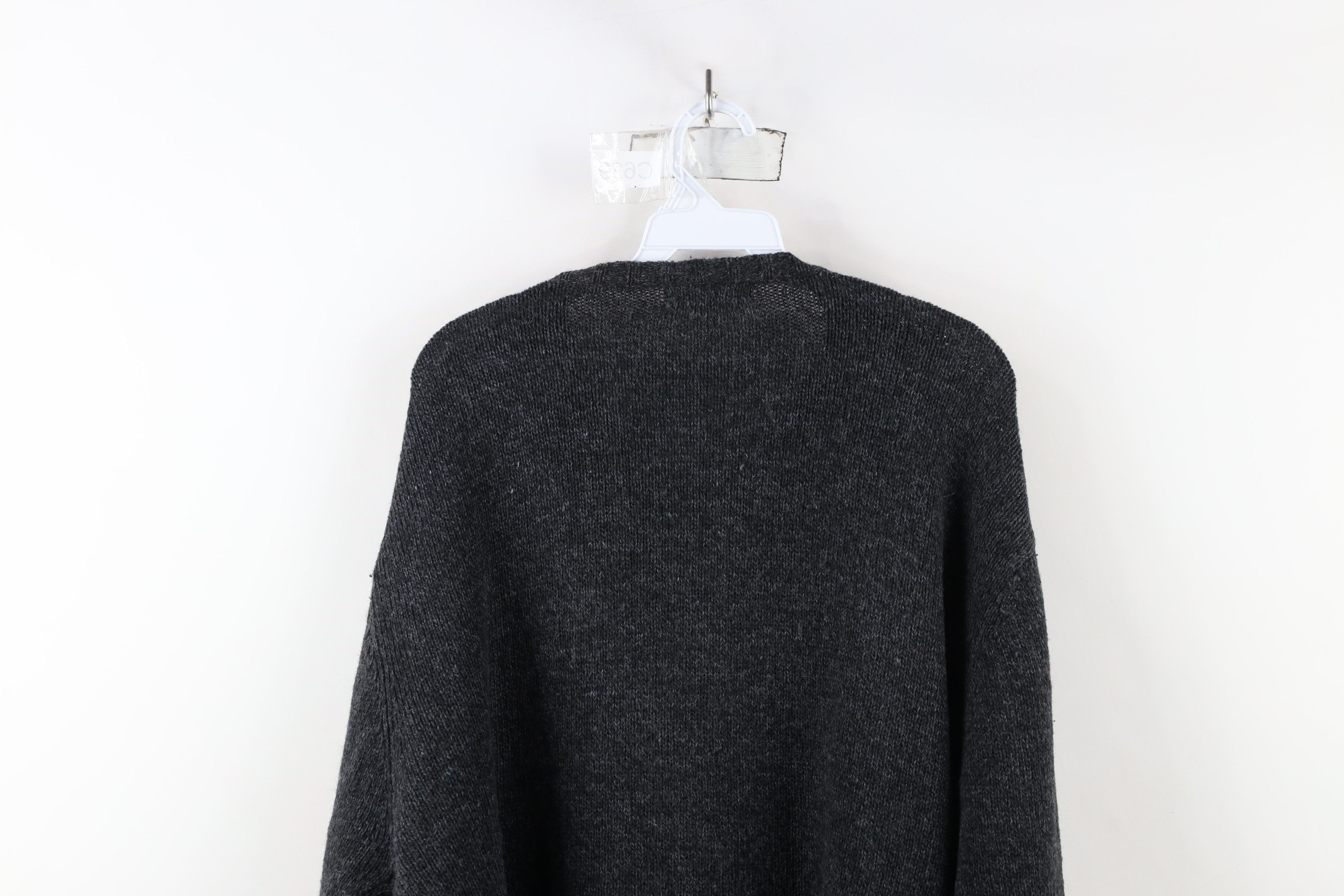 Vintage Vintage 90s Streetwear Wool Blend Knit V-Neck Sweater Size US L / EU 52-54 / 3 - 7 Thumbnail