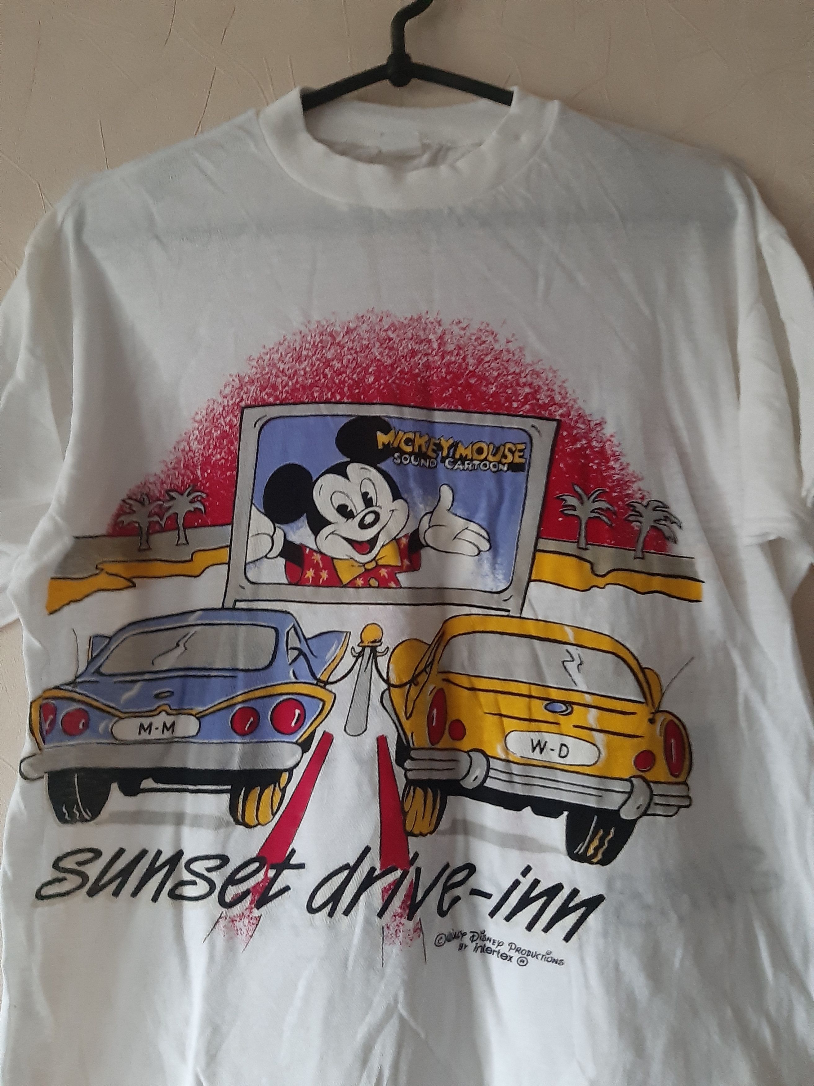 Mickey Mouse × Vintage Mickey Mouse Sunset Drive-Inn 80s shirt Size US M / EU 48-50 / 2 - 2 Thumbnail