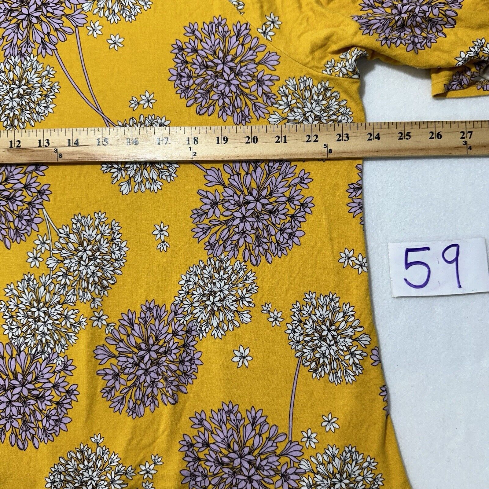 Other a.n.a. Women's Petite PXXL Floral Blouse 3/4 Sleeve Yellow Size XXL / US 16-18 / IT 52-54 - 8 Thumbnail