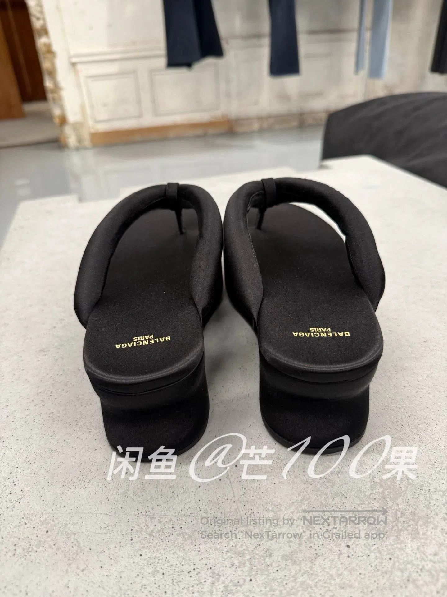 Balenciaga Balenciaga 26 Black Platform Thong Sandals. Size US 9.5 / IT 39.5 - 4 Thumbnail