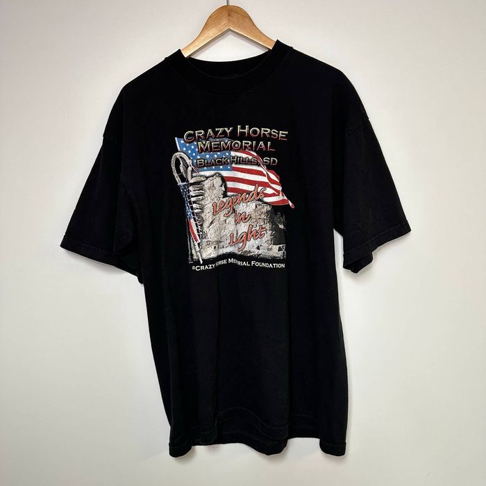 Vintage Vintage Crazy Horse Shirt Memorial 90s Black Hills SD Tee | Grailed