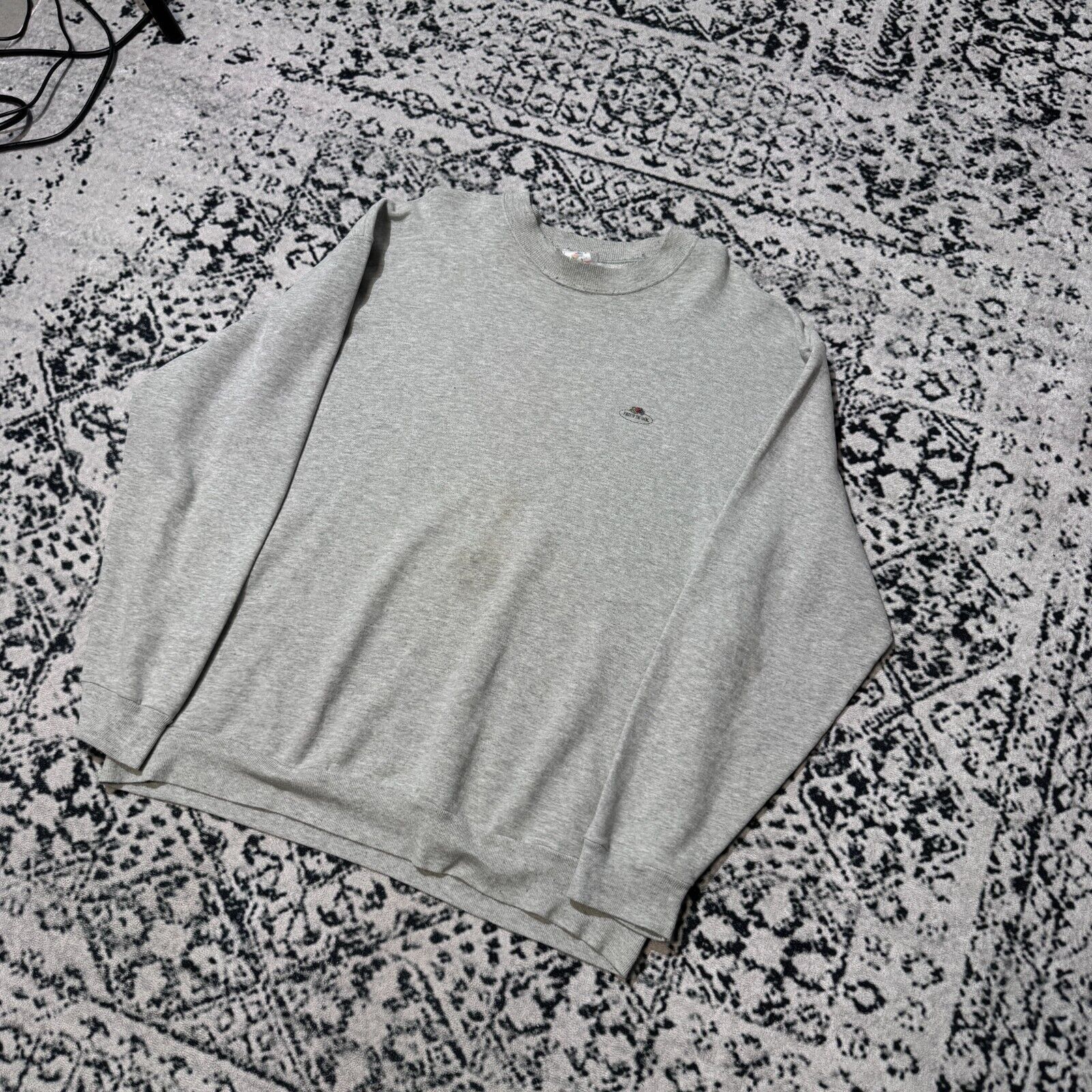 Fruit Of The Loom × Vintage Vintage Gray Cotton Crewneck Size XL Fruit Of The Loom Size US XL / EU 56 / 4 - 2 Thumbnail
