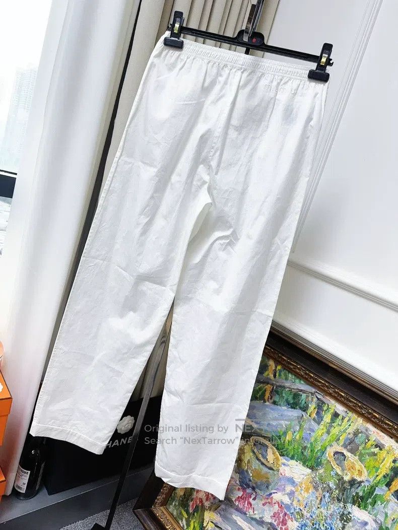 Miu Miu Miu Miu 36 White straight trousers Size 35" - 2 Thumbnail