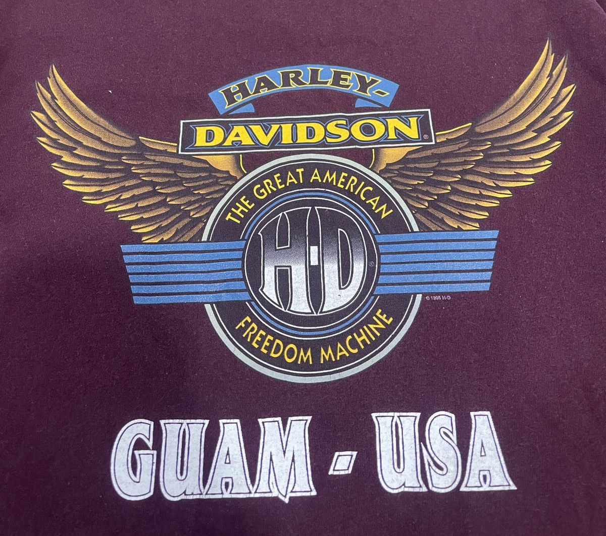 Harley Davidson Vintage 1996 x harley davidson x guam usa x xtra large Size US XL / EU 56 / 4 - 4 Thumbnail
