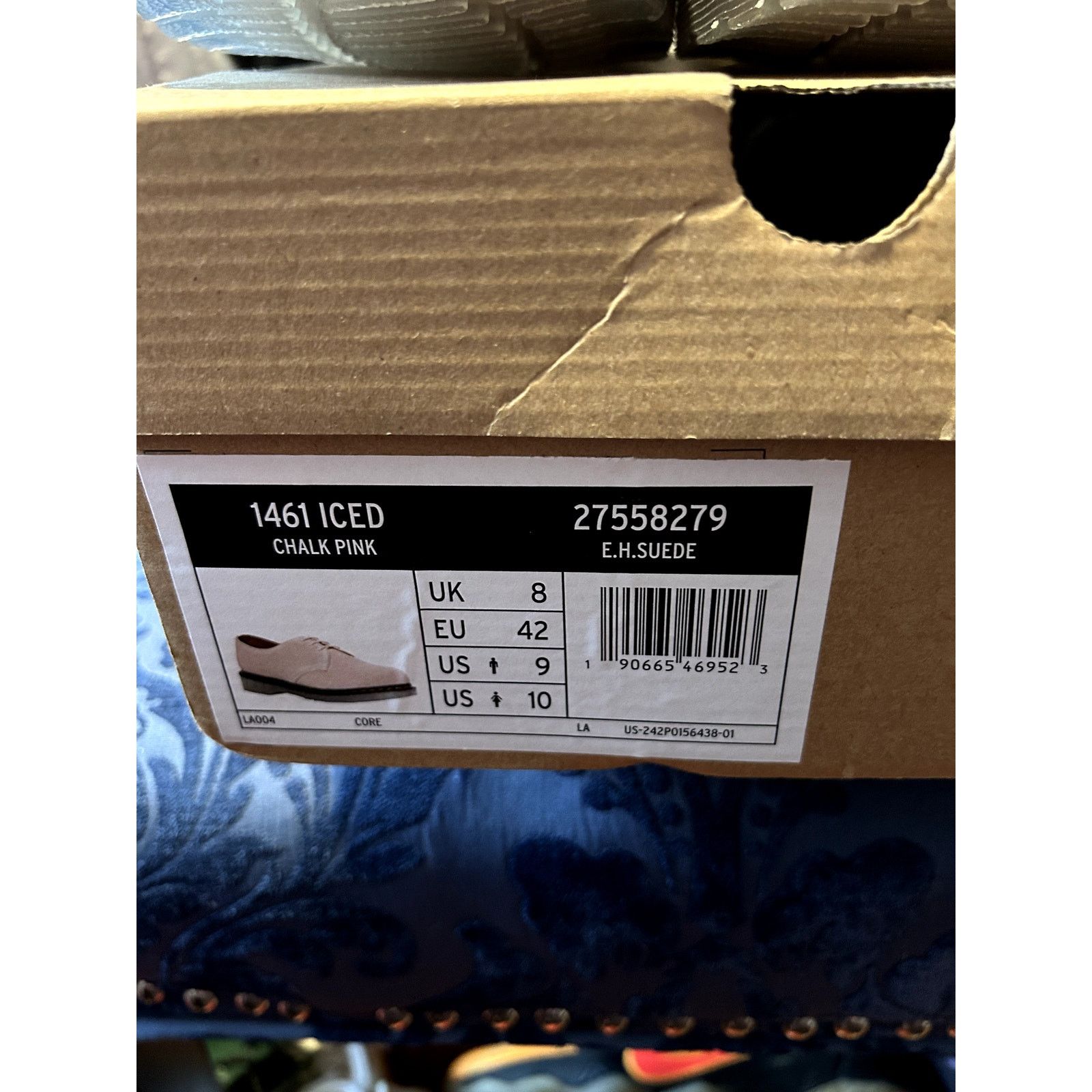 Dr. Martens Dr Martens 1461 Iced Chalk Pink Suede Oxfords size 10/EU 42 Size US 10 / IT 40 - 3 Thumbnail
