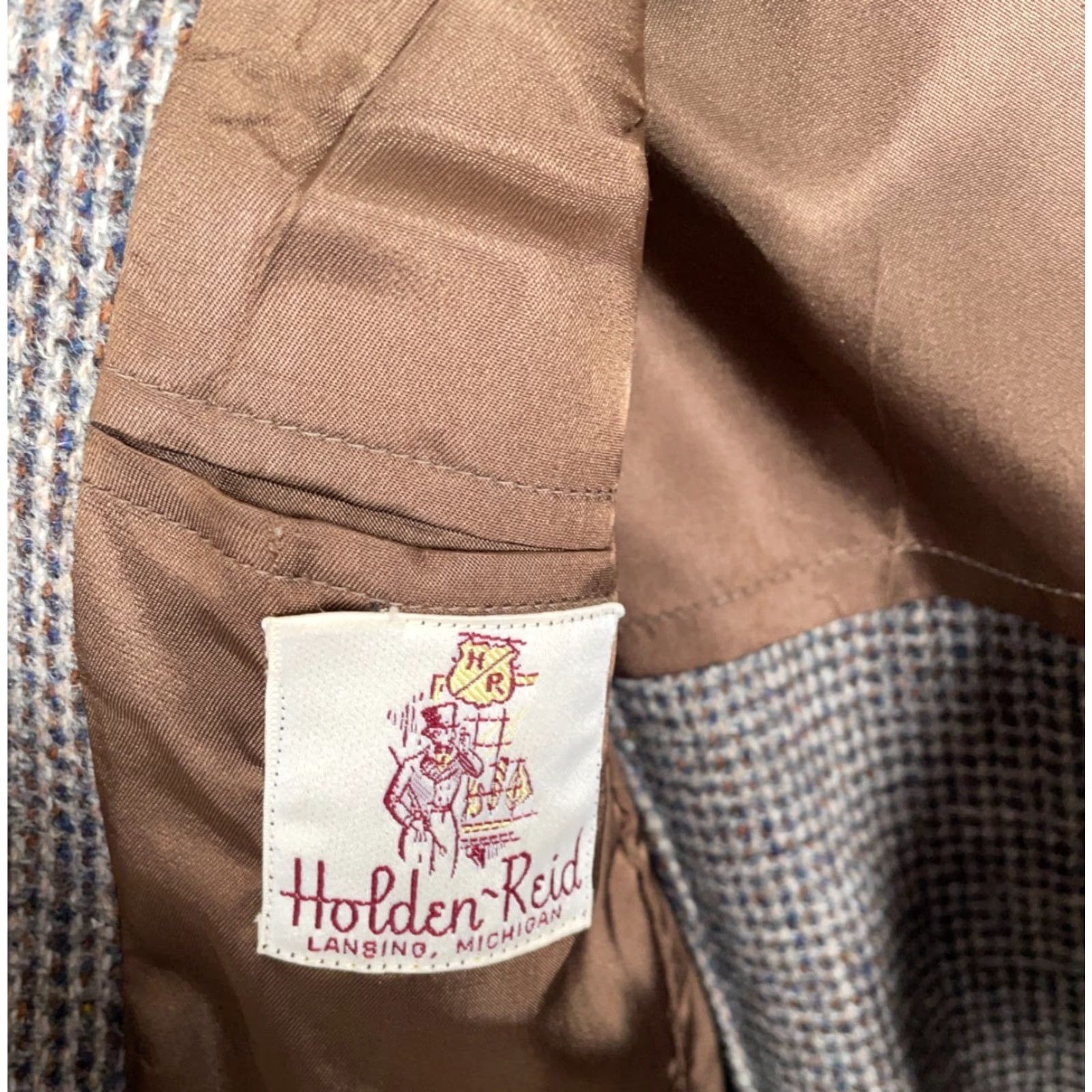 Harris Tweed Harris Tweed Blazer Men’s 38 Regular Gray Brown Wool Jacket Scottish VTG 70s Size 38R - 4 Thumbnail