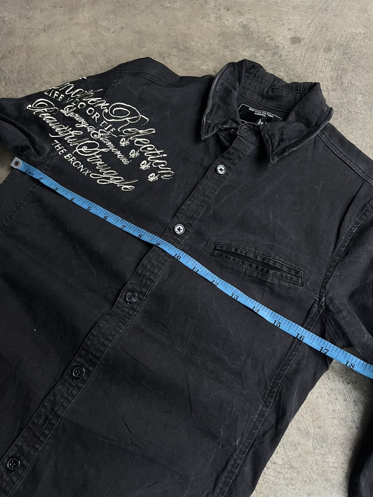 14th Addiction × KMRii × Yasuyuki Ishii 2000s JAPANESE GLADIATE POEM GOTHIC SEDITIONARIES PUNK STYLE Size US M / EU 48-50 / 2 - 10 Thumbnail
