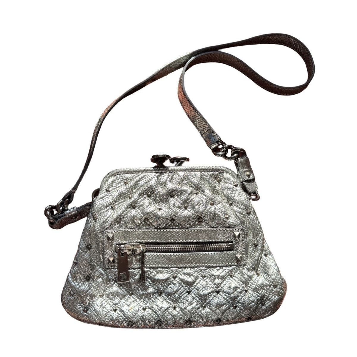 Marc Jacobs RARE 2009 Marc Jacobs Runway Studded Metallic Python Purse Size ONE SIZE - 1 Thumbnail