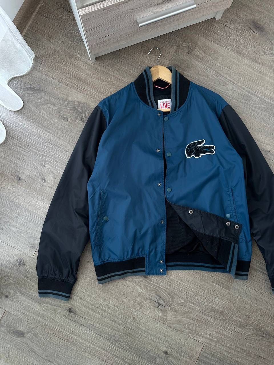 Lacoste × Vintage Vintage Lacoste Live Blue Light Big Logo Jacket Size US L / EU 52-54 / 3 - 4 Thumbnail