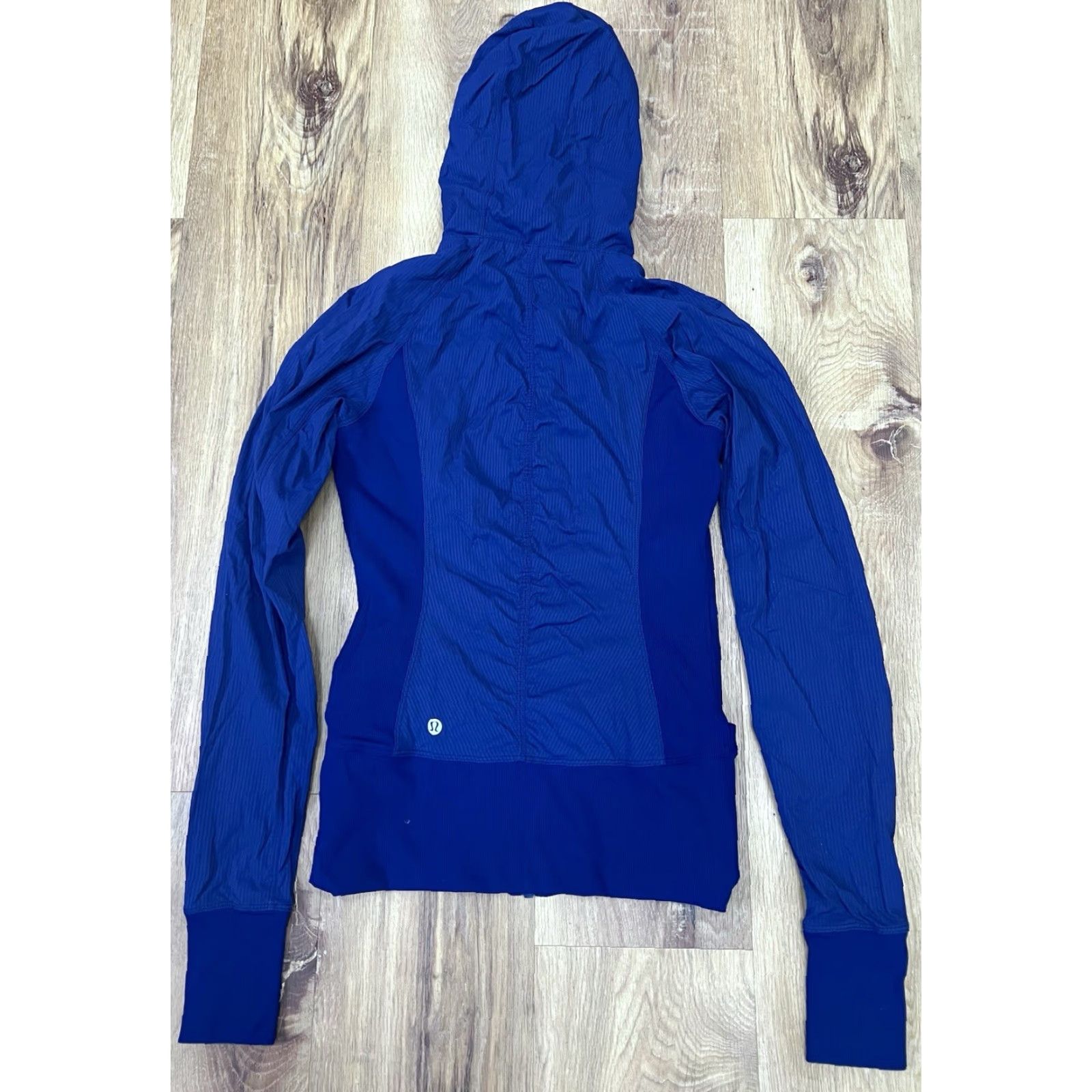 Lululemon Lululemon Blue Reversible Hooded Jacket Dance Studio 6 Ruched Size M / US 6-8 / IT 42-44 - 5 Thumbnail